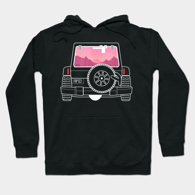 GO OFFROAD With Your Friends - Aesthetic Art Of Vehicle Hoodie by mangobanana